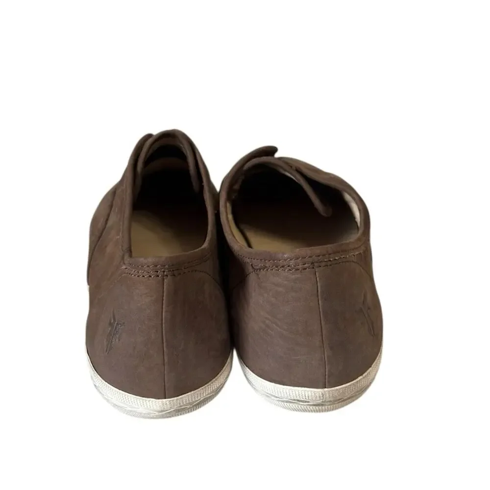 Frye Mindy Slip On Leather Loafer in Brown - Size 10